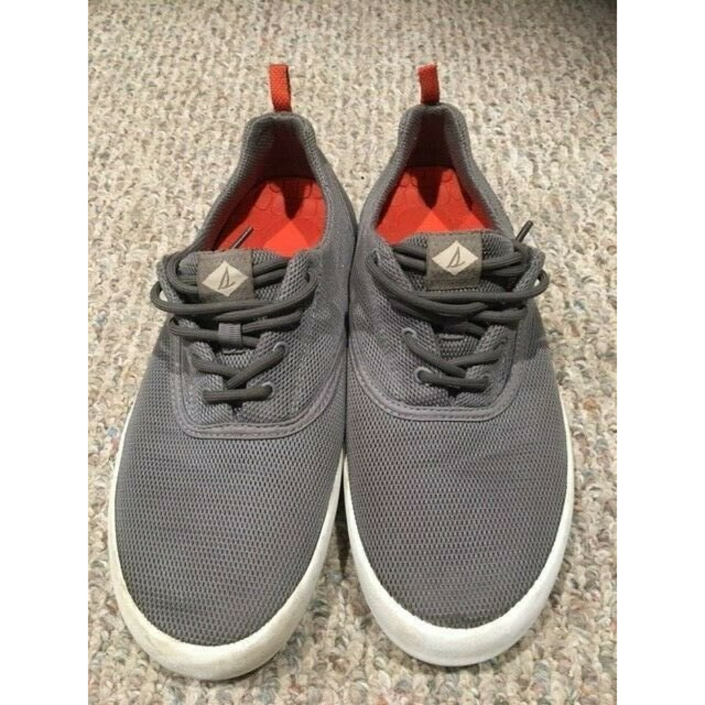 Sperry Top-Sider Sneakers STS 15317, Men's 10 M, Grey Lace Up Boat Shoes